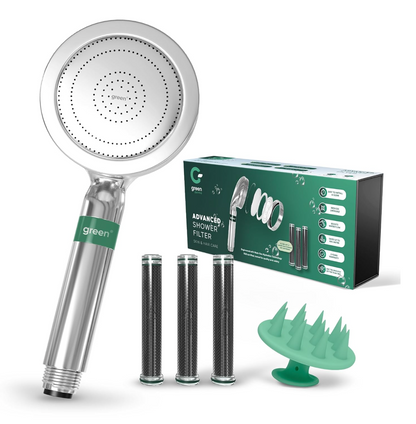 Green Derma Shower Filter — Chrome